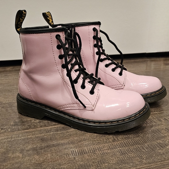 Dr. Martens 1460 Bubble Gum Pink Patent Leather Women's Combat Boots Sz 5 - Picture 6 of 11